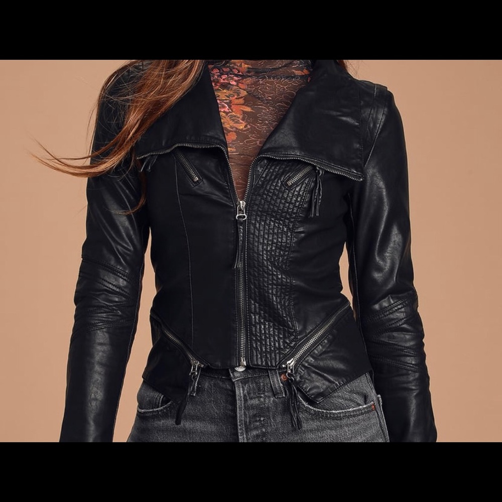 Lulu’s Vegan Leather Moto Jacket